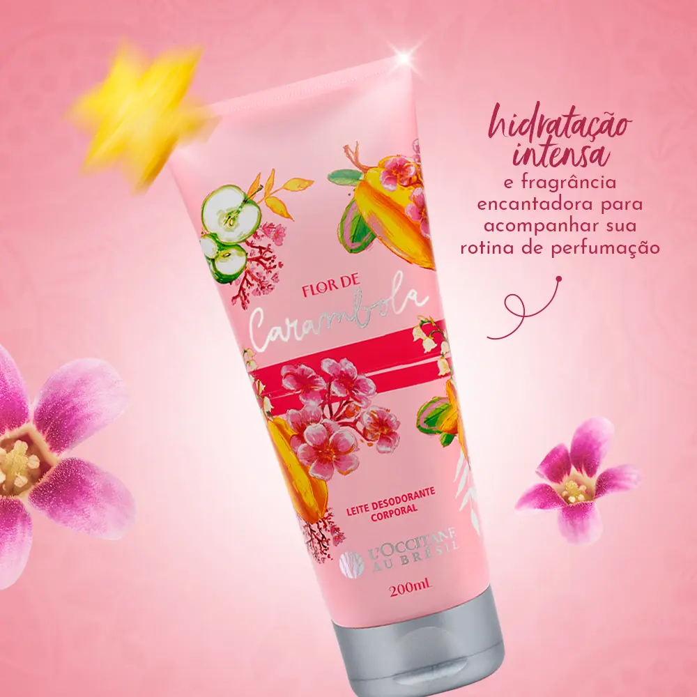 Leite Desodorante Corporal Flor de Carambola 200mL, ,  large image number 1